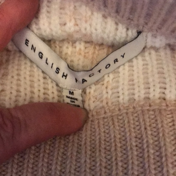 NWOT English Factory Pink and white skirt - Picture 10 of 11